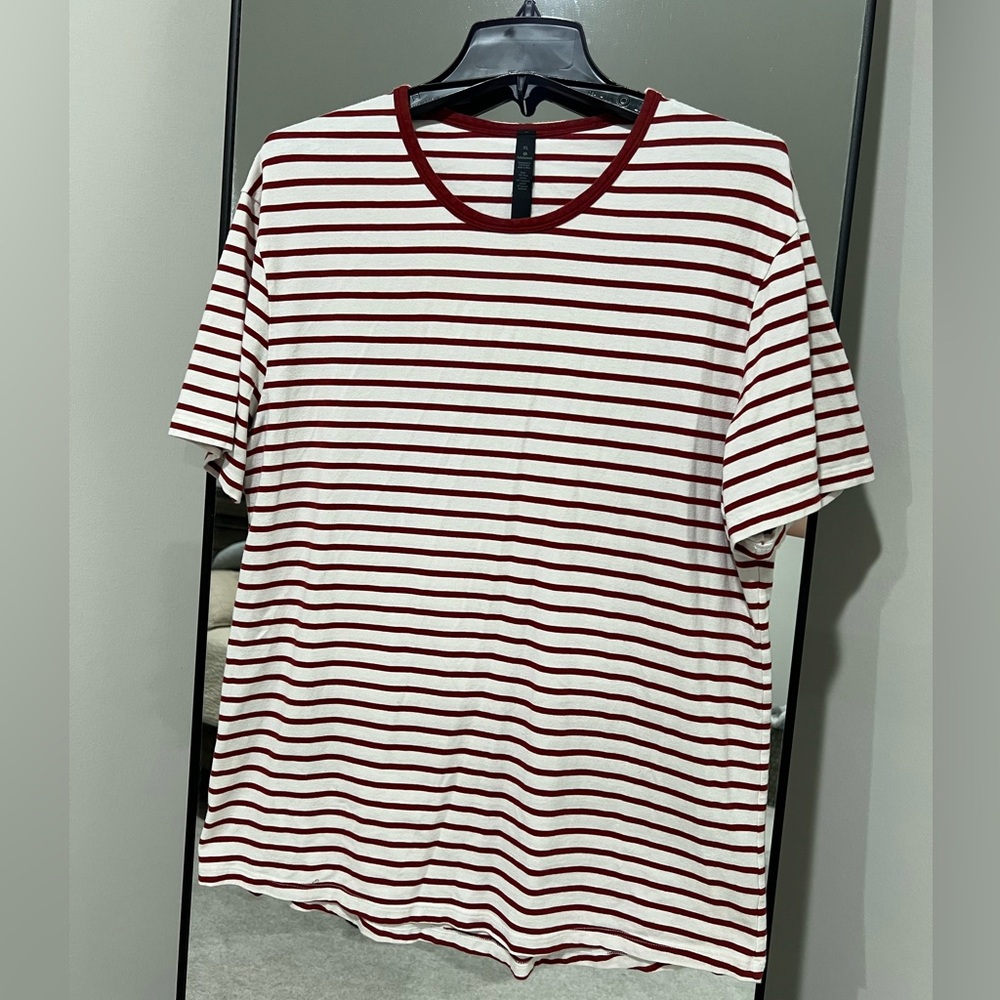 Lululemon: Size XL, Red and White Striped Tee